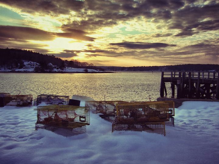 Lobster Trap Sunset #1 - Lachrymose Photography