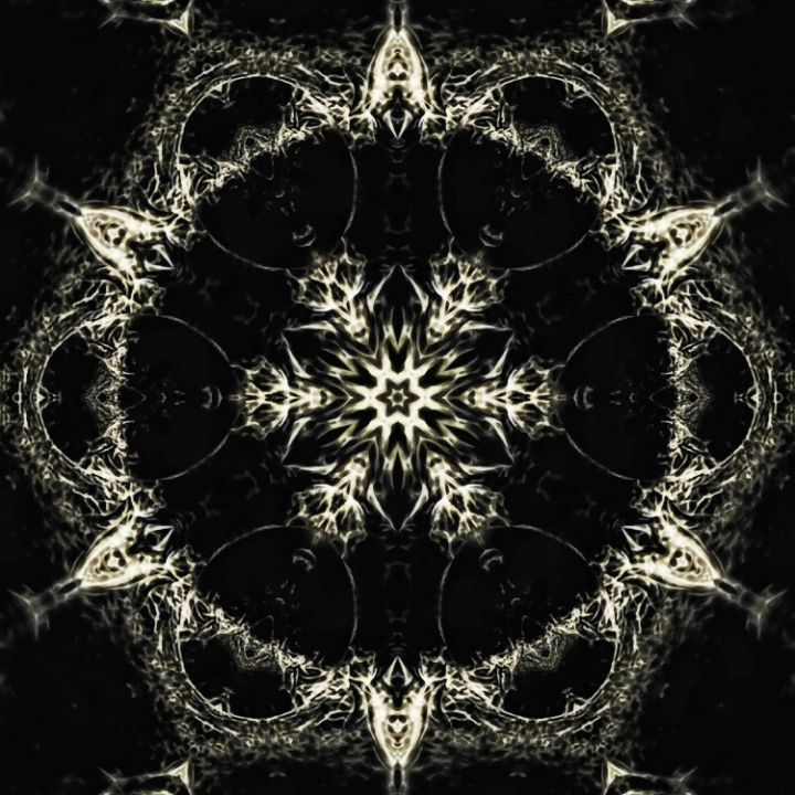 BNW Mandala - MRN Studios - Digital Art & AI, Abstract, Geometric - ArtPal