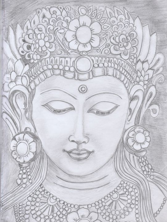 hindartist-Indian Culture Women Pencil Artwork Modern Painting with Framed  Best For Home and Office Decoration Size 18x18 : Amazon.in: Home & Kitchen