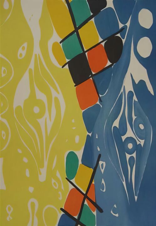 Farblitho 1966 - 21 NOR - 1966 - Ernst Wilhelm Nay