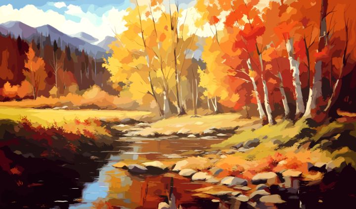 Autumn Landscape. Motherland. - VikArtStudio - Digital Art