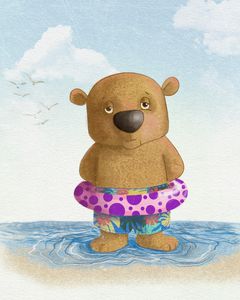 Buy Brown Bear, Bears, Animals, Birds, & Fish, Digital Art at ArtPal