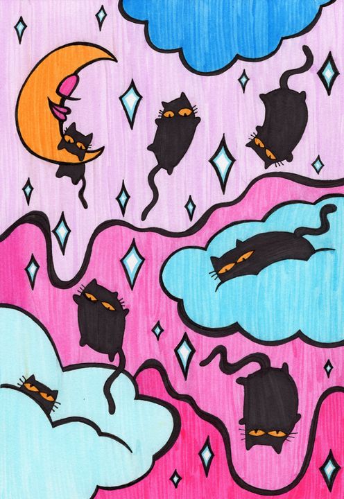 Raining Cats - ART BY UNICORNFACE