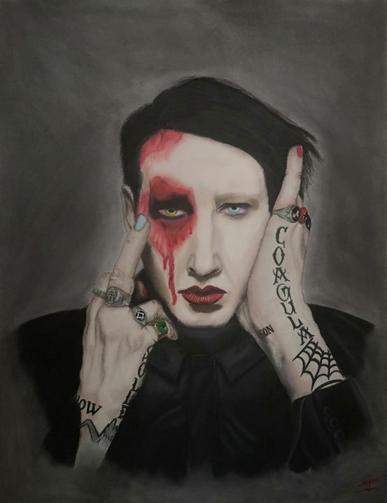 marilyn manson drawings