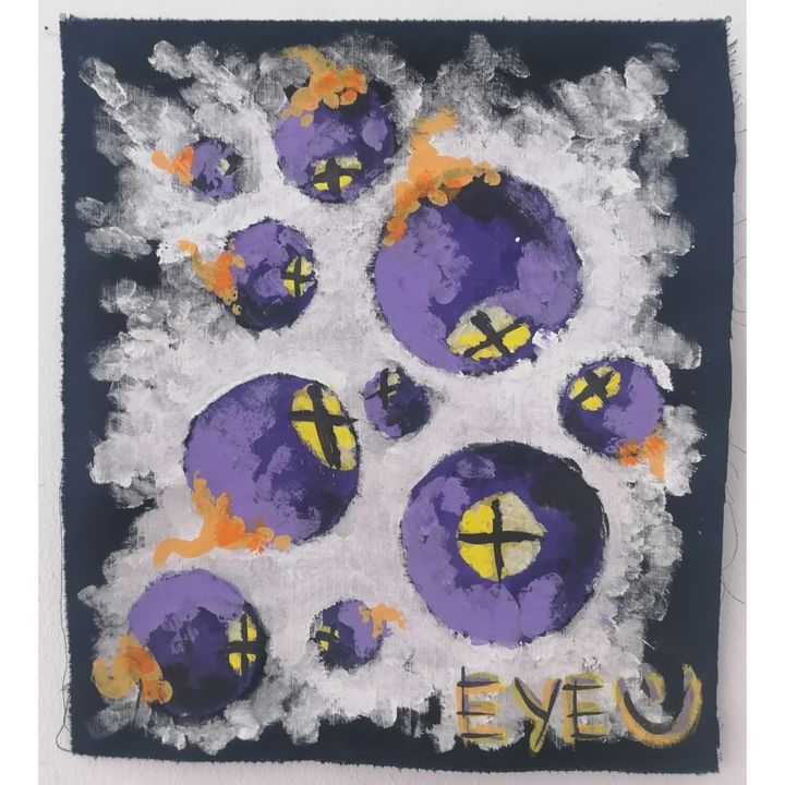 عين - Eyeن - Eye - Barnoussi med - Paintings & Prints, Abstract, Text ...