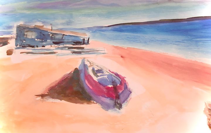 Old House by the Sea - Dan Baker - Paintings & Prints, Landscapes ...