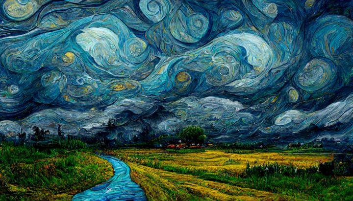 Gogh style (landscape) - Dream Factory