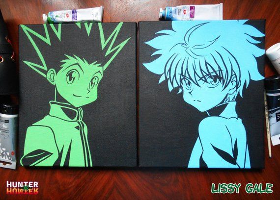 Anime Painting Of Gon And Killua From Hunter x Hunter