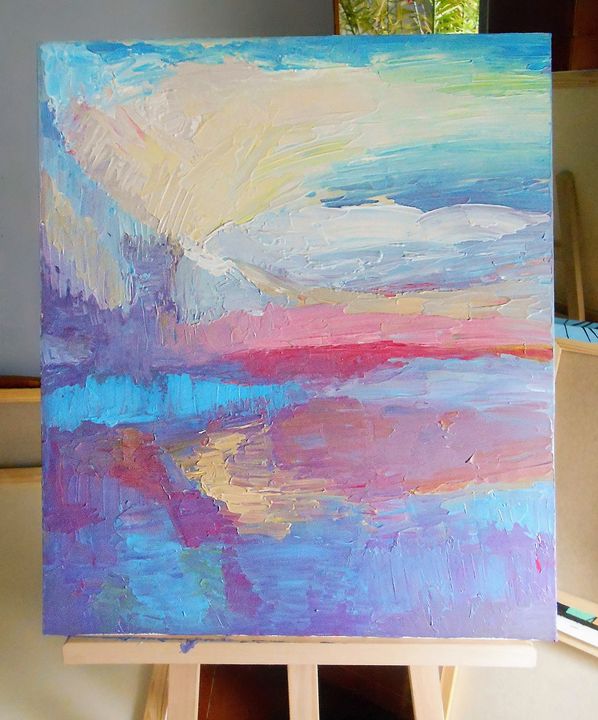 Abstract painting, FREE GIFT ;) - LissyGaleArt