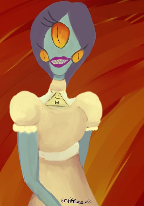 monster girl behind fire - Life Overlord