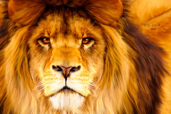You Can Be Brave Like a Lion - World of Beautiful Art SA - Digital Art,  Animals, Birds, & Fish, Wild Cats, African Lion - ArtPal