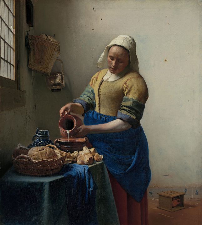 Johannes Vermeer~The milkmaid - Artmaster