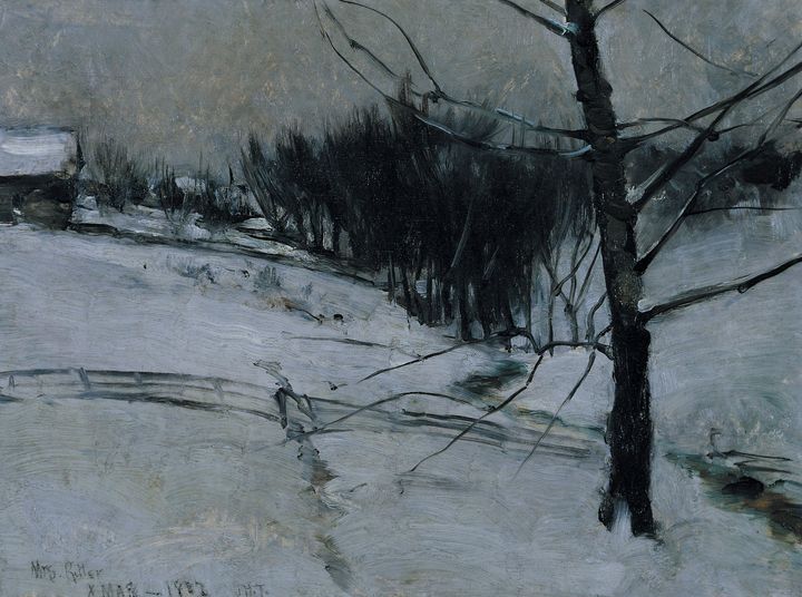 John Henry Twachtman~Snow Scene - Artmaster
