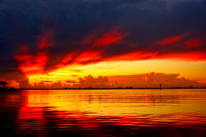 Vivid Colors Sunset at the beach - AYL Gal - Photography
