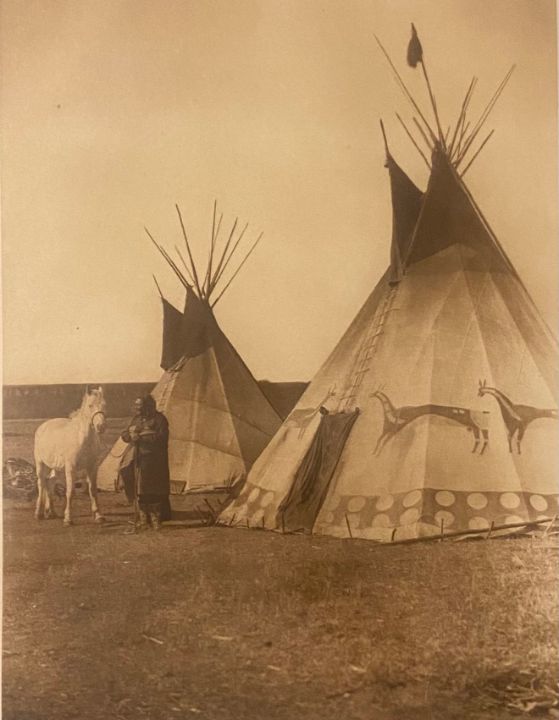 Blackfoot Tipis by E.S.Curtis - Mom’s Collection
