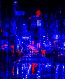 Cyberpunk Tokyo Shinjuku At Night
