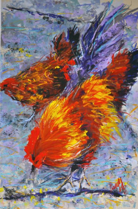 Key West Roosters - Linda Lyell