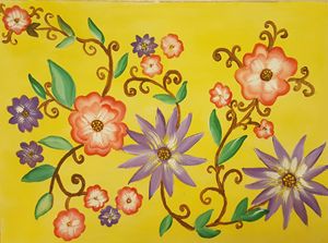 Custom Paintings – Flower and Vine
