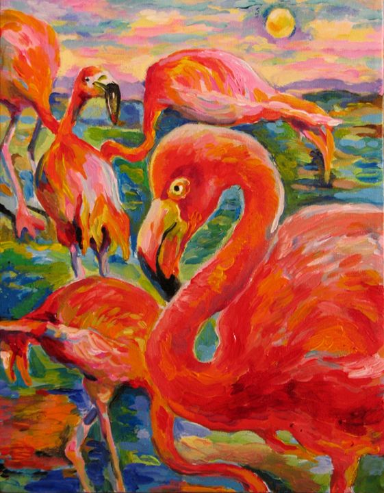 The etude of Flamingos - Luda Angel