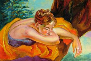 Sega Dancer - Denis Zephir - Paintings & Prints, People & Figures