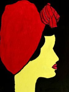 Lady with the red hat