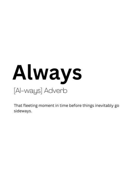 Always Dictionary Definition - Kaigozen2 - Digital Art & AI, Humor ...