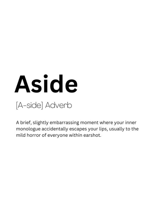 Aside Dictionary Definition - Kaigozen2 - Digital Art & AI, Humor ...