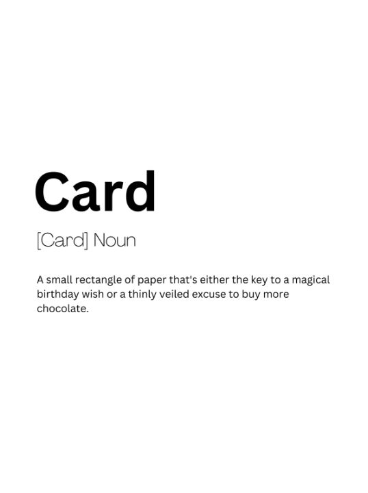 Card Dictionary Definition - Kaigozen2 - Digital Art & AI, Humor ...