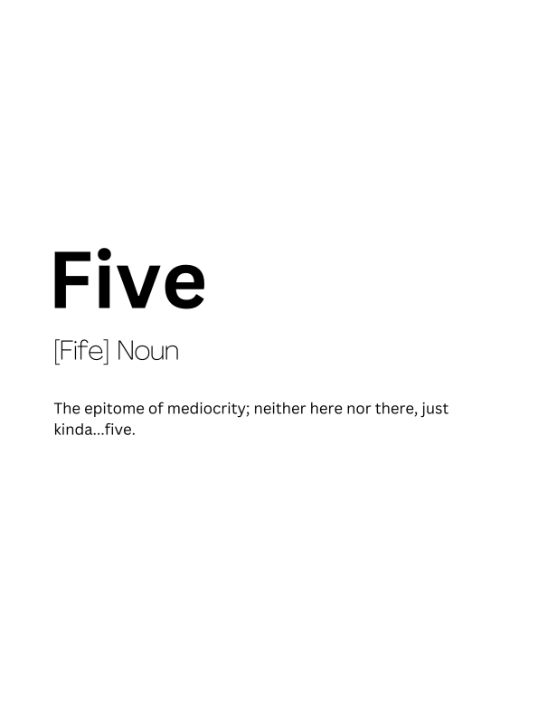Five Dictionary Definition - Kaigozen2 - Digital Art & AI, Humor ...