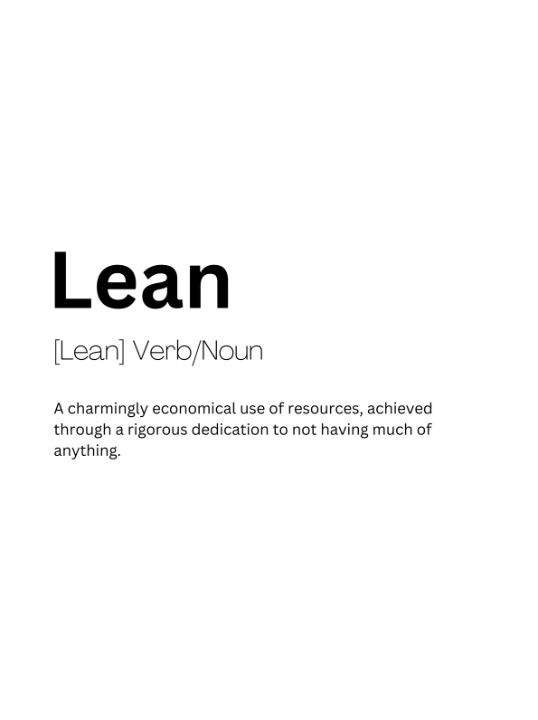 Lean On Dictionary