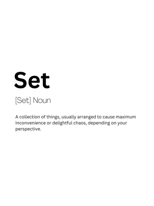 Set Dictionary Definition - Kaigozen2 - Digital Art & AI, Humor ...