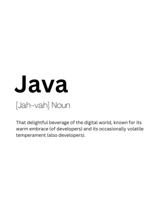 Java Dictionary Definition - Kaigozen2 - Digital Art & AI, Humor ...