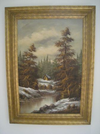 Oil Painting by S. Wolford 32 X 44 Art Collection Paintings