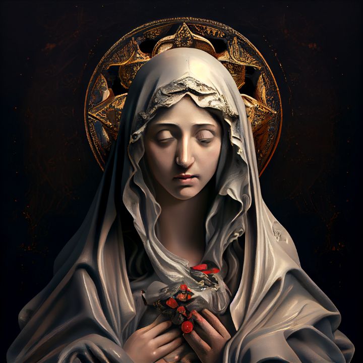 Blessed Virgin Mary - Art For Any Occasion - Digital Art, Religion