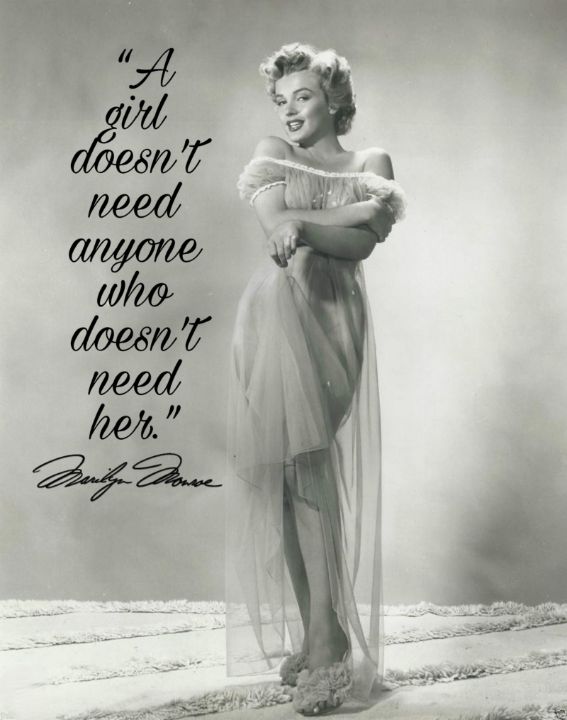 Marilyn Monroe Sheer Robe Quoted - MARILYN MONROE ART - Paintings