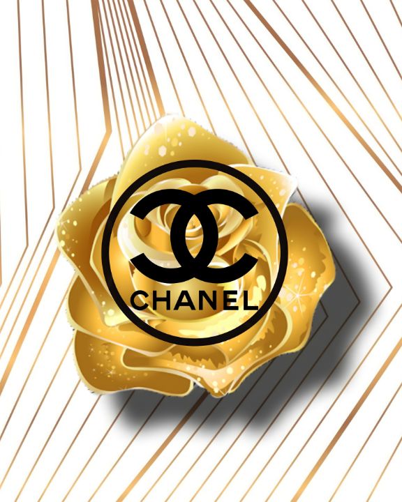 Golden Rose Chanel Fashion Art - MARILYN MONROE ART - Paintings