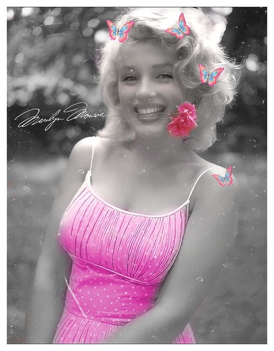 Marilyn Monroe Pink Dress Art - MARILYN MONROE ART - Paintings & Prints,  People & Figures, Celebrity, Actresses - ArtPal