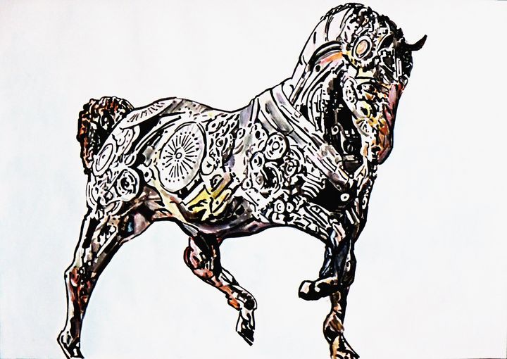 Horse / 72 X 51 cm - Alexandra Djokic
