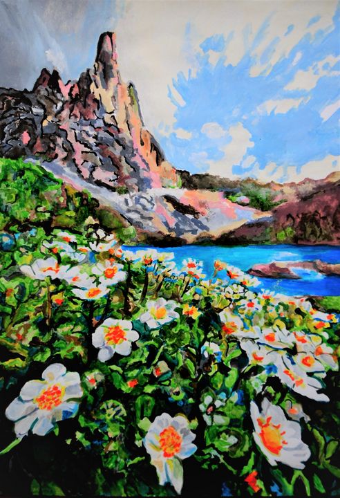 Mountain flowers / 72 x 50 cm (2019) - Alexandra Djokic
