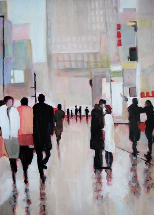 Rainy Town / 71 x 51 cm - Alexandra Djokic