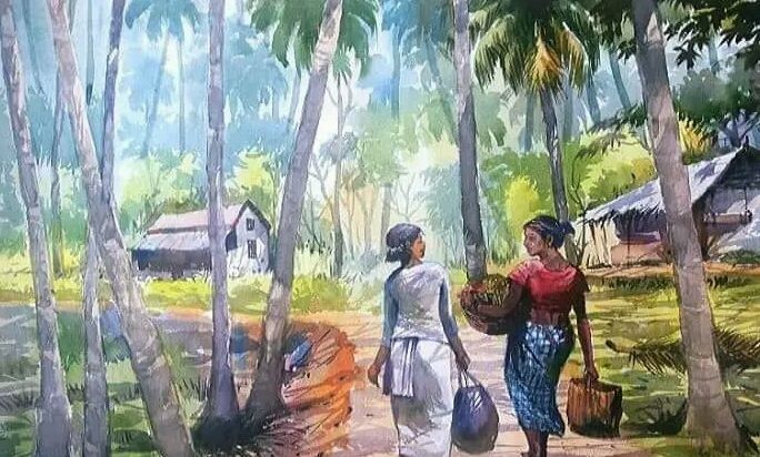 TWO JOLLY FRIENDS - miflebal Arts Gallery - Paintings & Prints