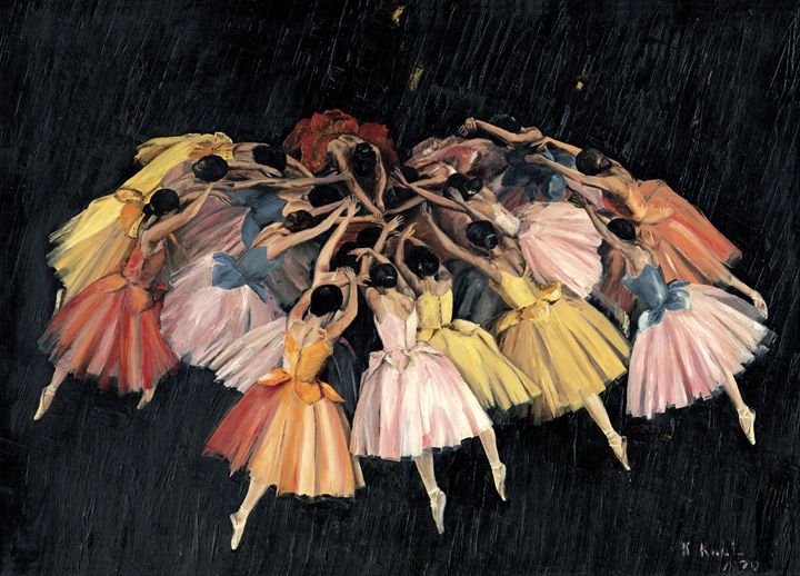 Waltz of the flowers - kenneth Karls Fine Art