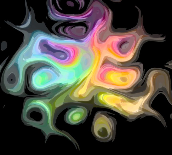 Rainbow Rorschach #38 - tortured_artist_x - Digital Art & AI, Abstract ...