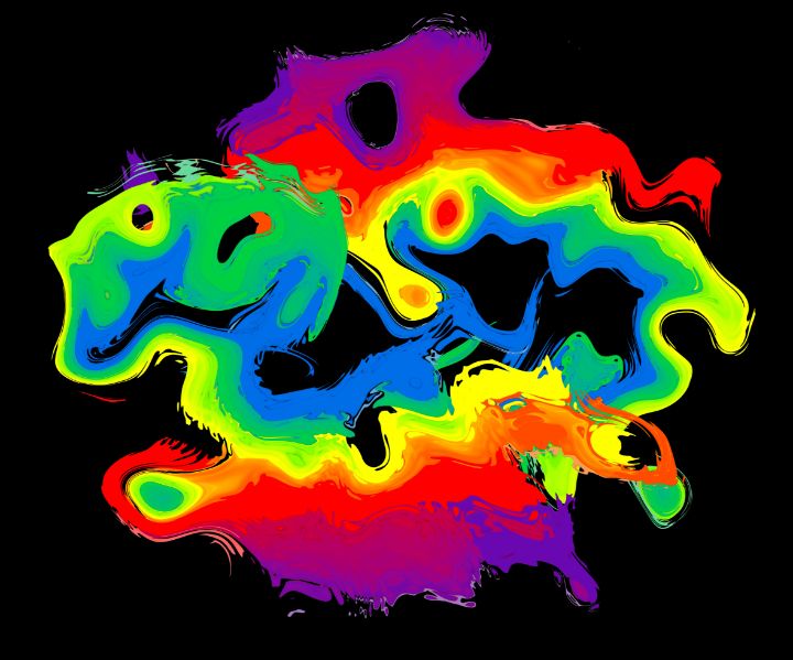Rainbow Rorschach #51 - tortured_artist_x - Digital Art & AI, Abstract ...