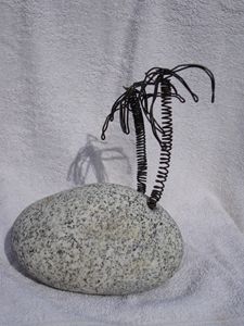 Grey Granite stone Empty Island - Pablo Alberti Sculptor