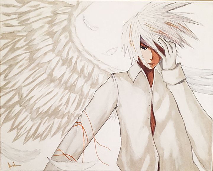 fallen angel anime boy