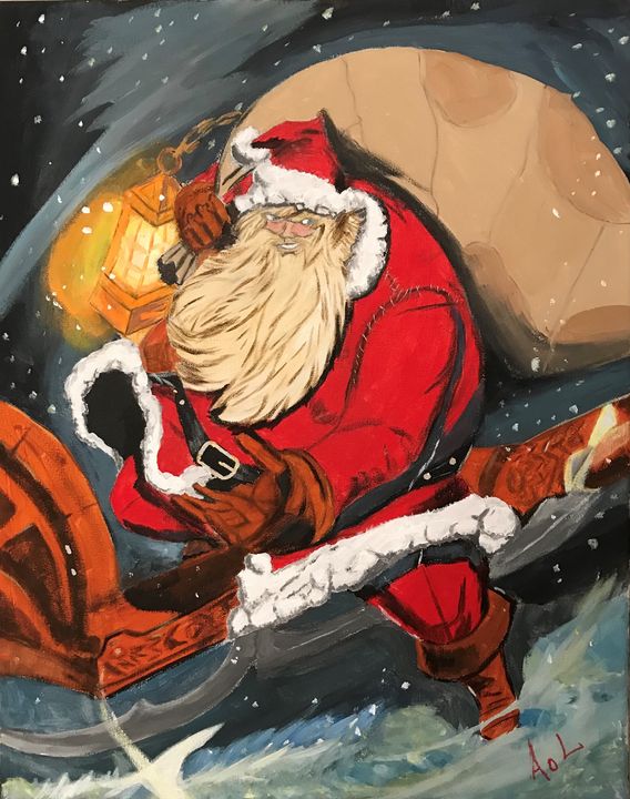 santa fantasy art