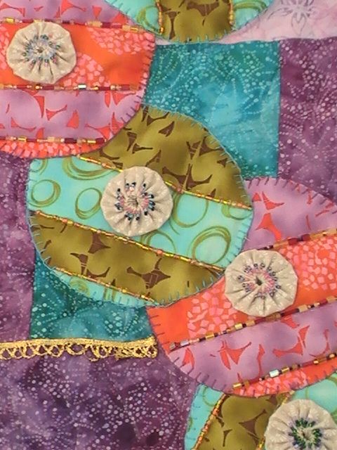 "And The Circles They Go Round And R - Art Quilts and Beaded ...