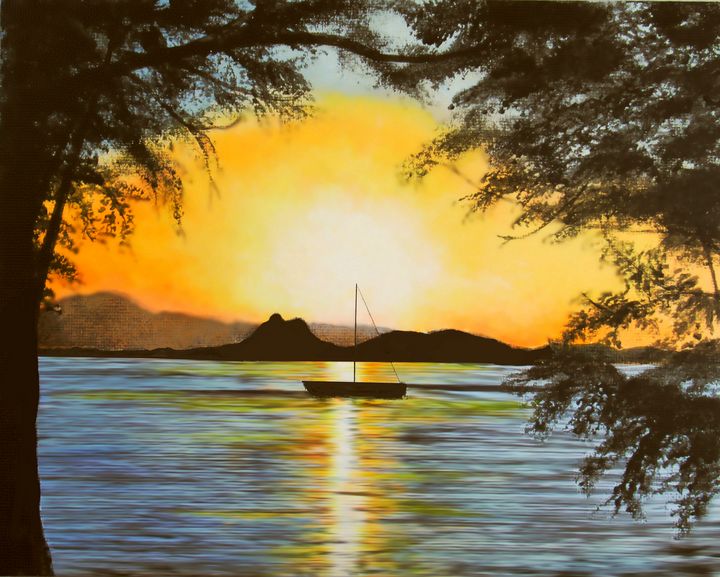 Sunset Sail Fine Art Print - Mark Reigle Gallery - Paintings