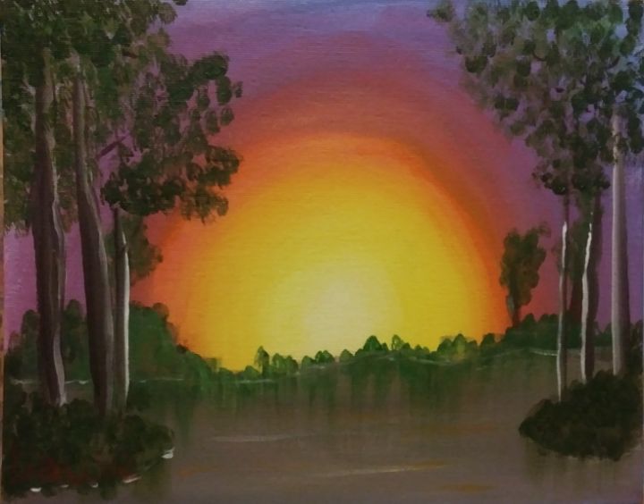 Sunset in the woods - Dawn Roberts